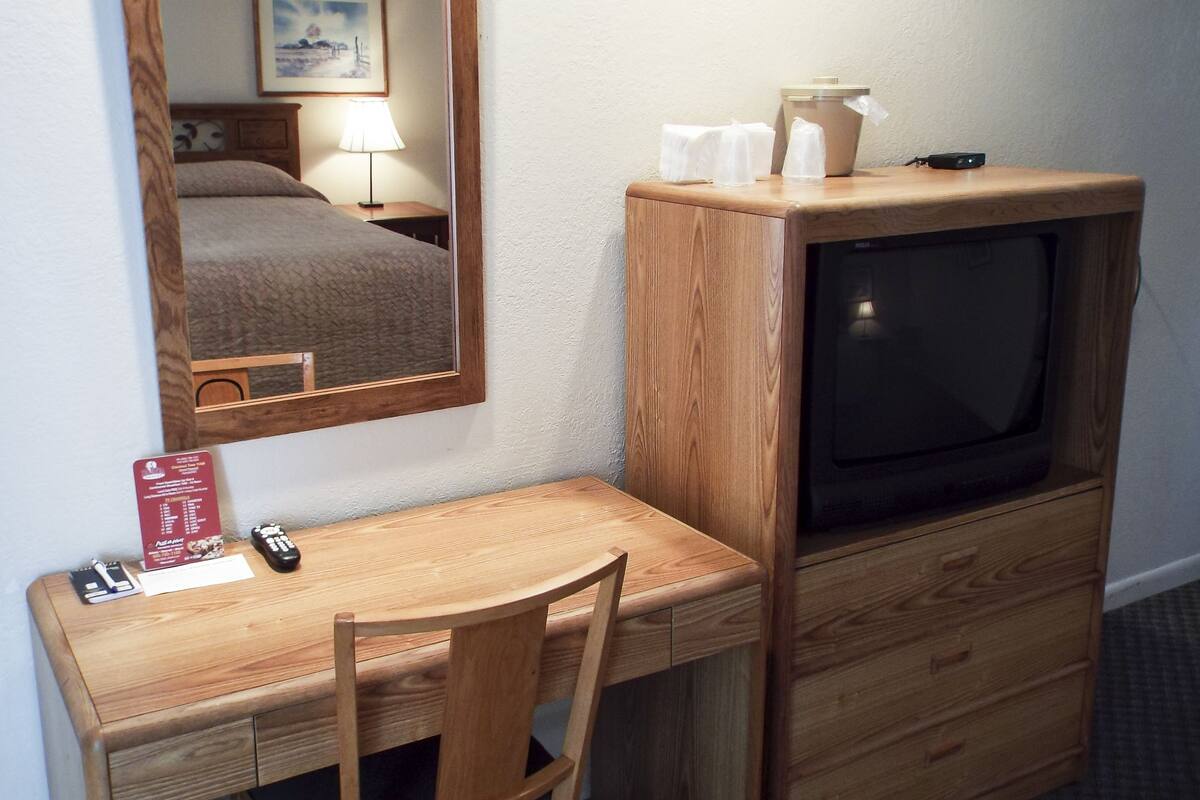 Standard Room, 1 Queen Bed, Allergy Friendly | Living area | TV