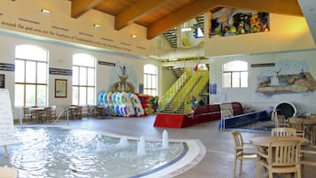 4 indoor pools, open 10:00 AM to 8:00 PM, pool cabanas (surcharge)