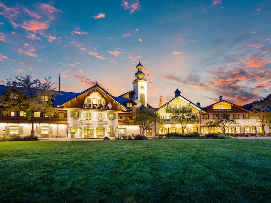 Front of property – evening/night