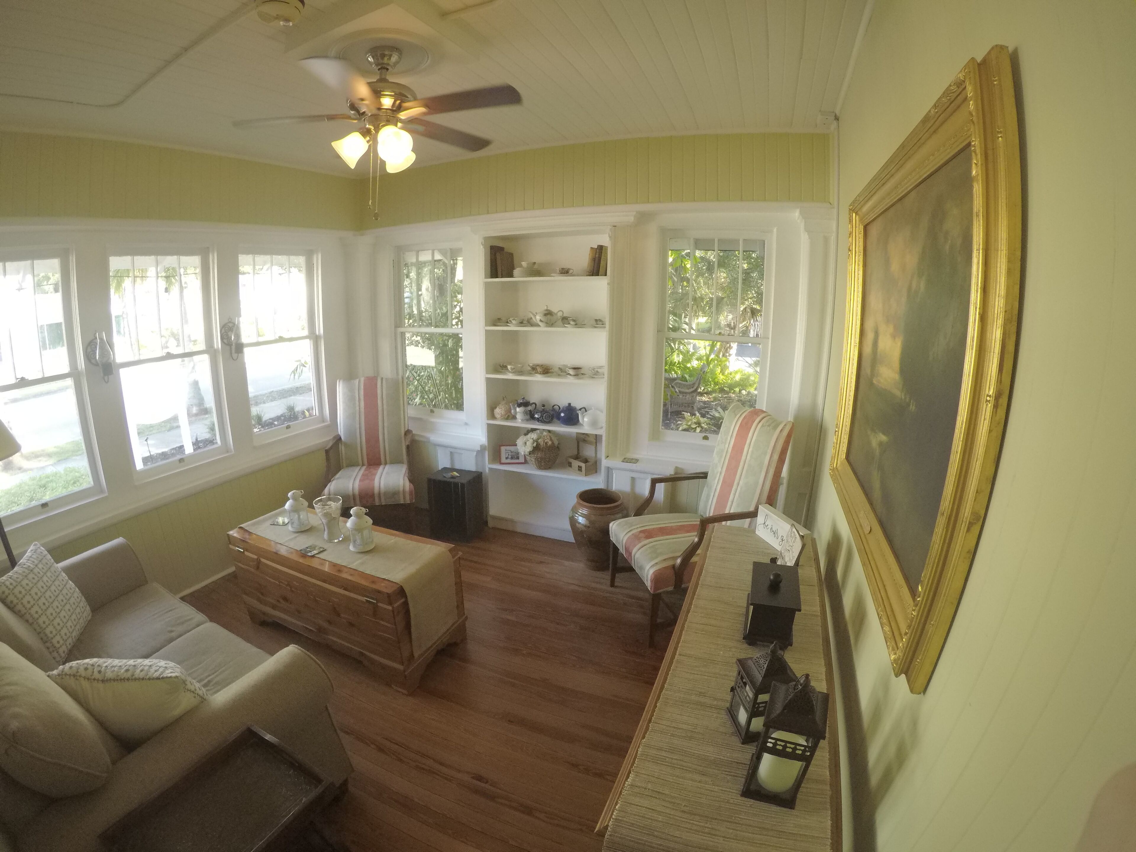 45-inch flat-screen TV with digital channels, TV