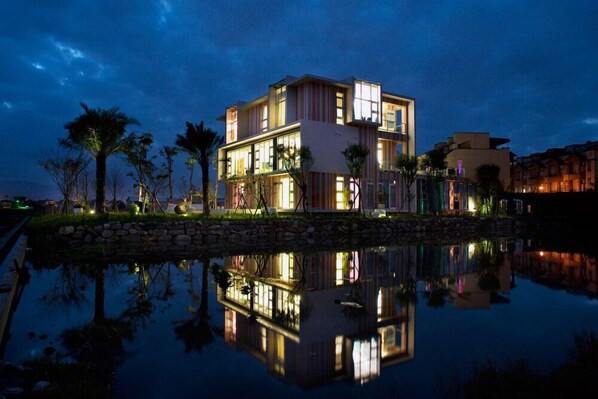 Front of property – evening/night