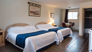 Standard Room, 2 Queen Beds | Desk, iron/ironing board, WiFi (free), bed sheets - Radium Park Lodge (Radium Hot Springs)