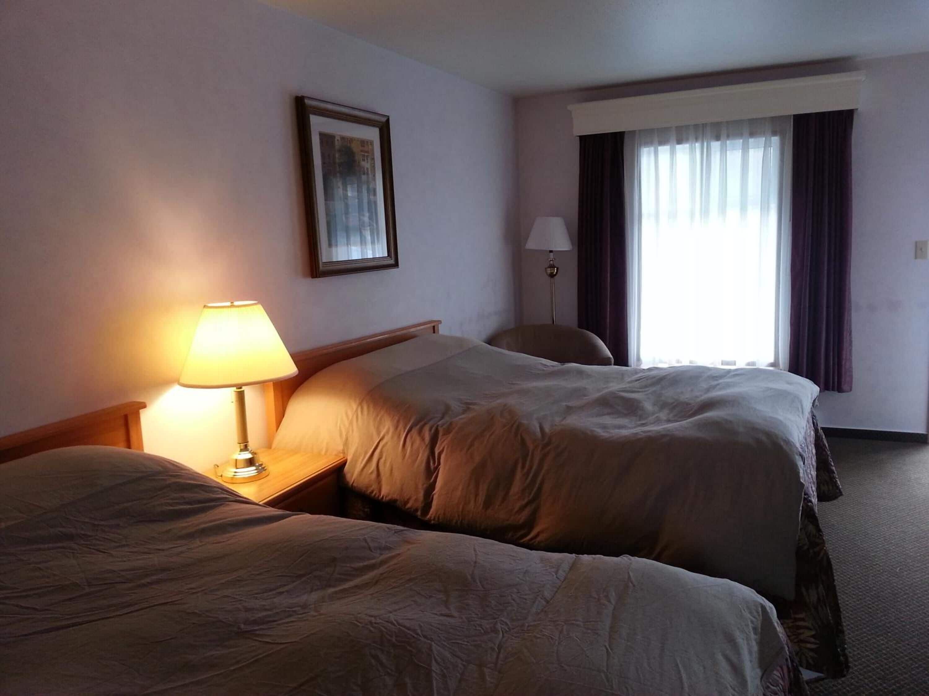 Desk, blackout drapes, iron/ironing board, free WiFi