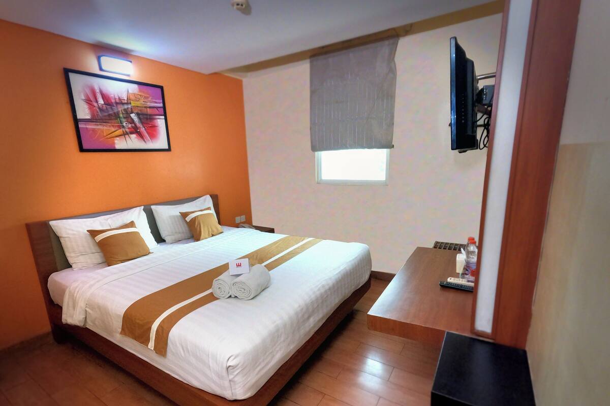 Habitación doble superior | 1 habitación, caja de seguridad en la habitación y escritorio