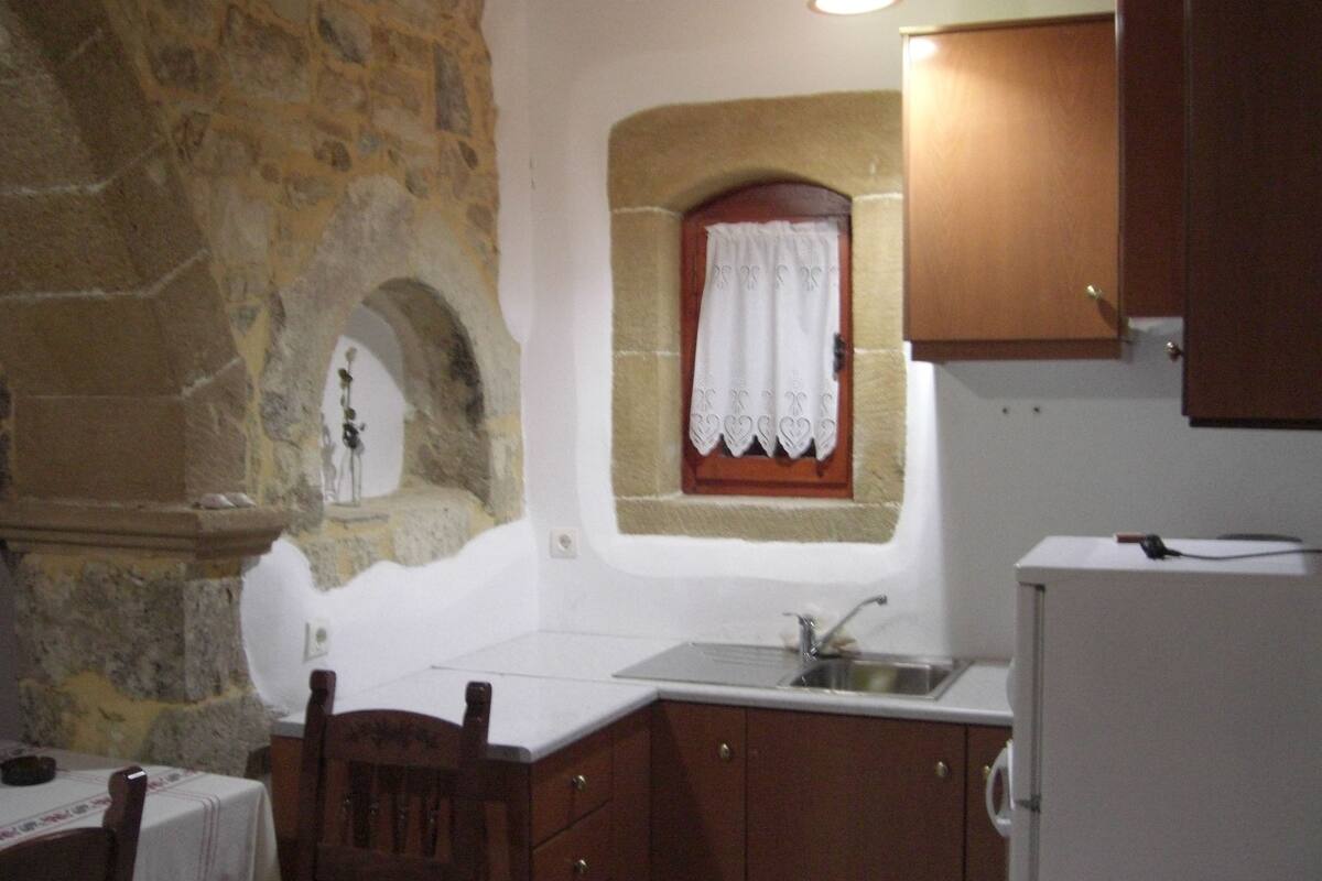 superior apartment, 2 bedrooms (evangelia) | private kitchen | fridge, stovetop, coffee/tea maker, electric kettle