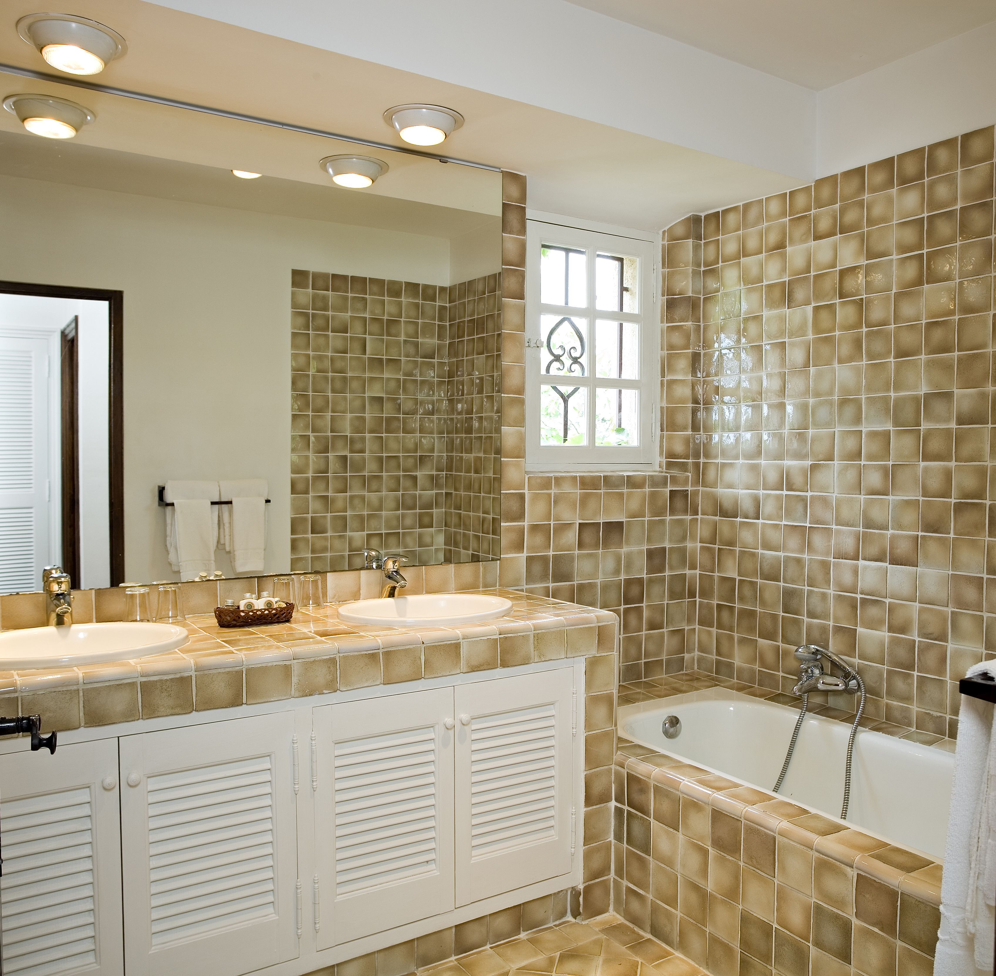 shower, free toiletries, hair dryer