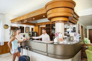 Mostrador para check-in y check-out