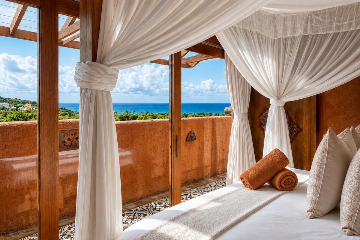 Two Bedroom Suite with Ocean View & Living Room | WiFi (free), bed sheets