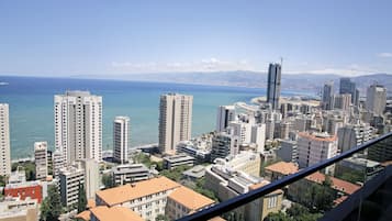 Deluxe-Doppelzimmer, Meerblick, Meerseite | Blick vom Balkon