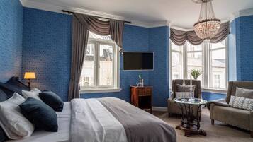 Familierom | Skrivebord, lydisolert, wi-fi (inkludert) og sengetøy