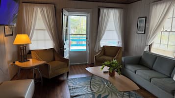 Apartment | Living area | 32-inch flat-screen TV with cable channels, TV