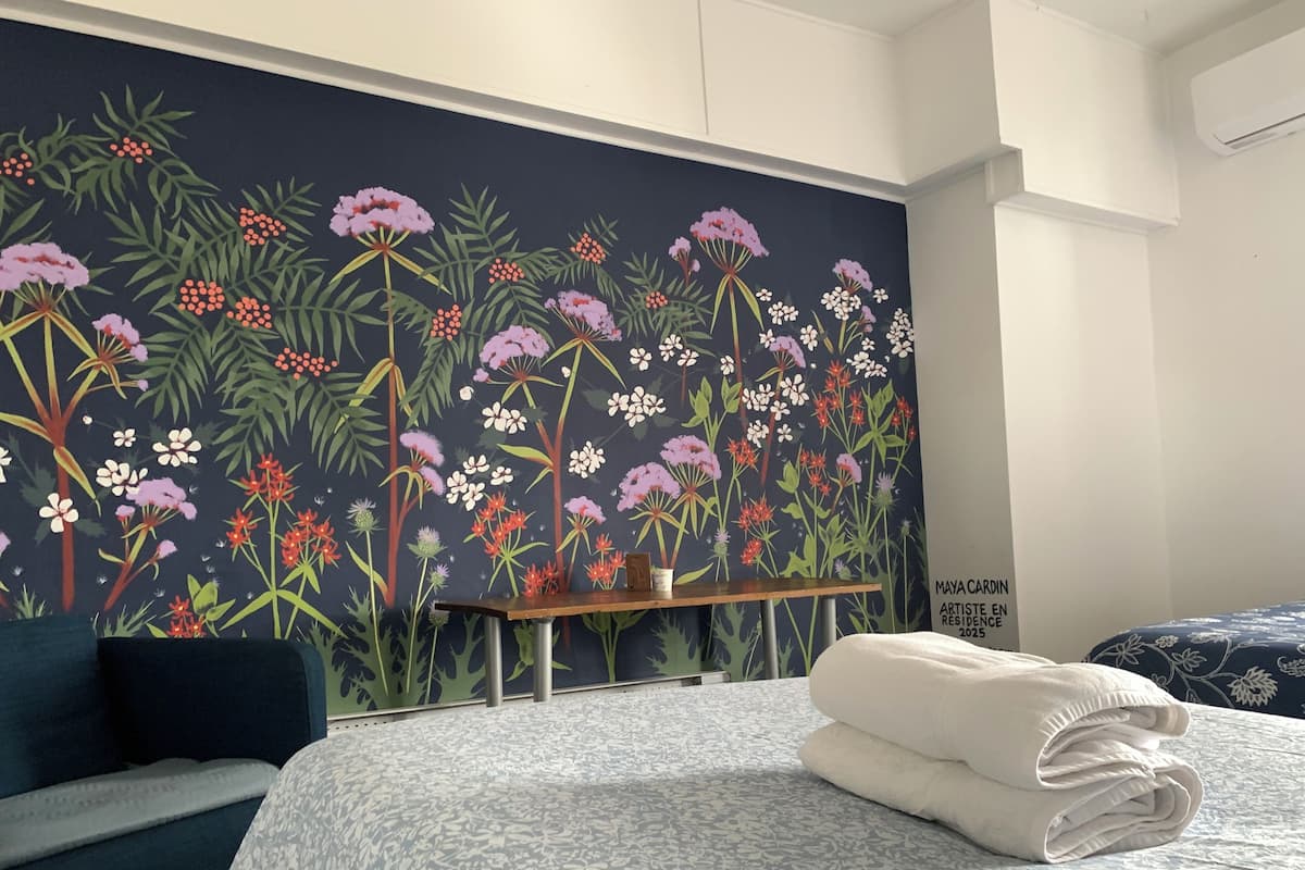 Economy Double or Twin Room, 2 Queen Beds, Non Smoking, Shared Bathroom