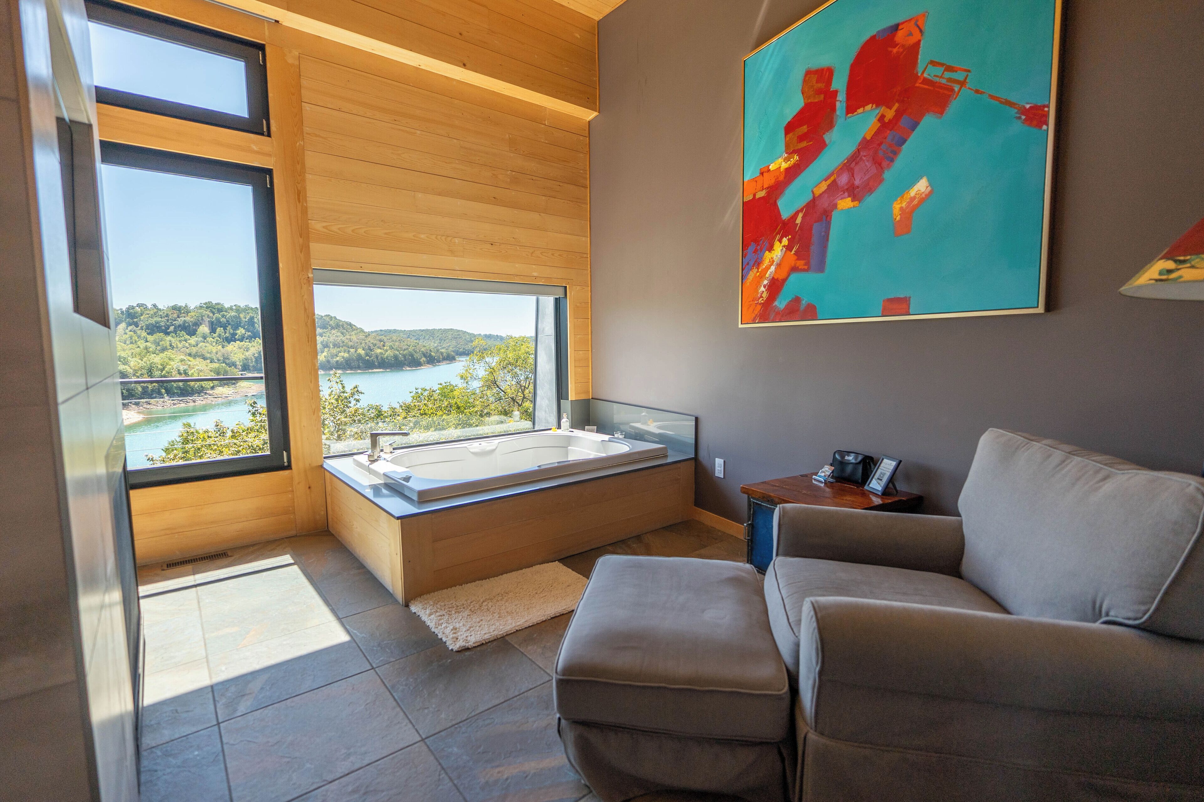 Suite – premier, 1 soverom, badstue, utsikt mot innsjø (Sky Suite's) | Utsikt mot innsjø