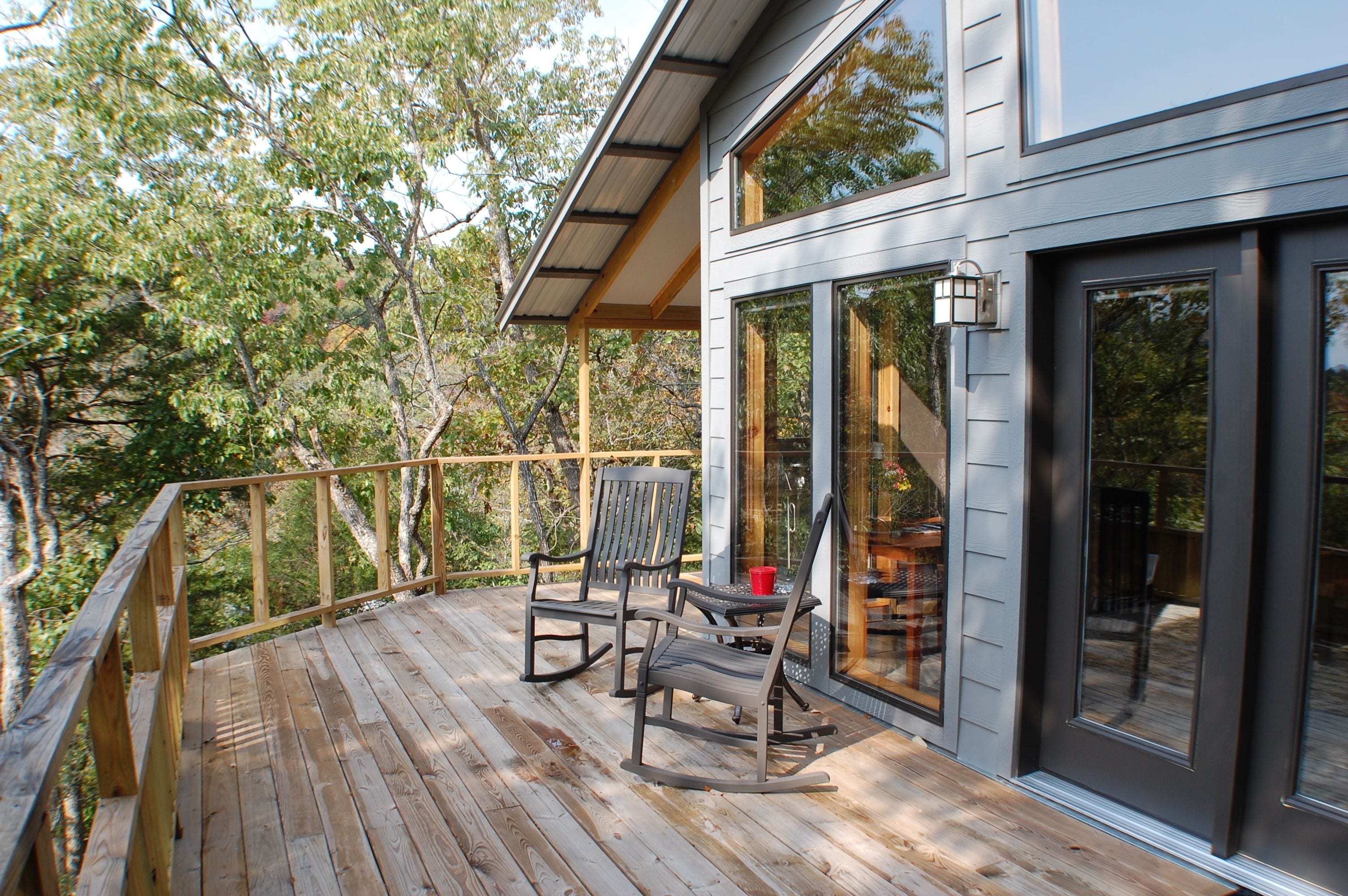 Cabaña, 1 cama King size, con acceso para personas discapacitadas, vista al lago | Balcón