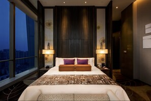 In-room safe, desk, laptop workspace, blackout curtains