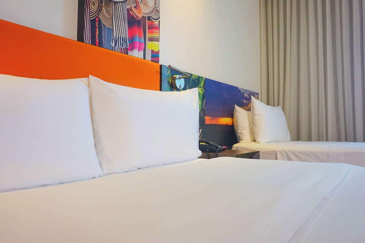 room, multiple beds, non smoking | hypo-allergenic bedding, in-room safe, desk, laptop workspace