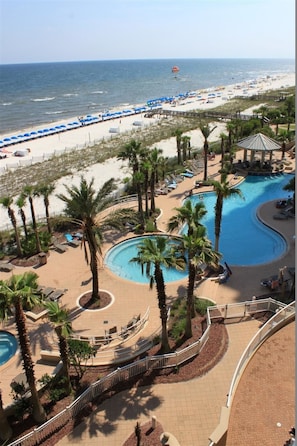 On the beach, white sand