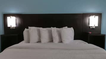 Premium bedding, pillow-top beds, iron/ironing board, free WiFi