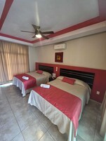 Comfort Double Room, Pool View | Premium bedding, minibar, in-room safe, bed sheets