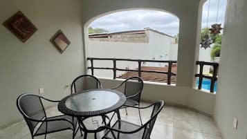 Comfort Double Room, Pool View | Terrace/patio