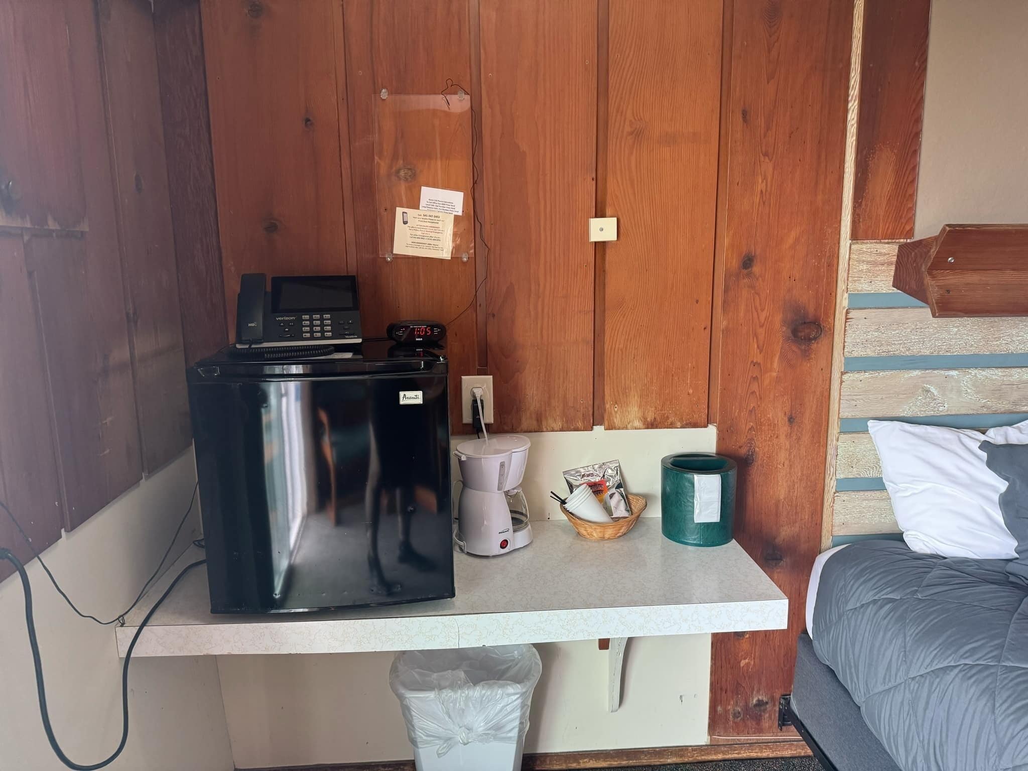 basic room, 2 double beds, pets allowed, oceanfront | mini fridge