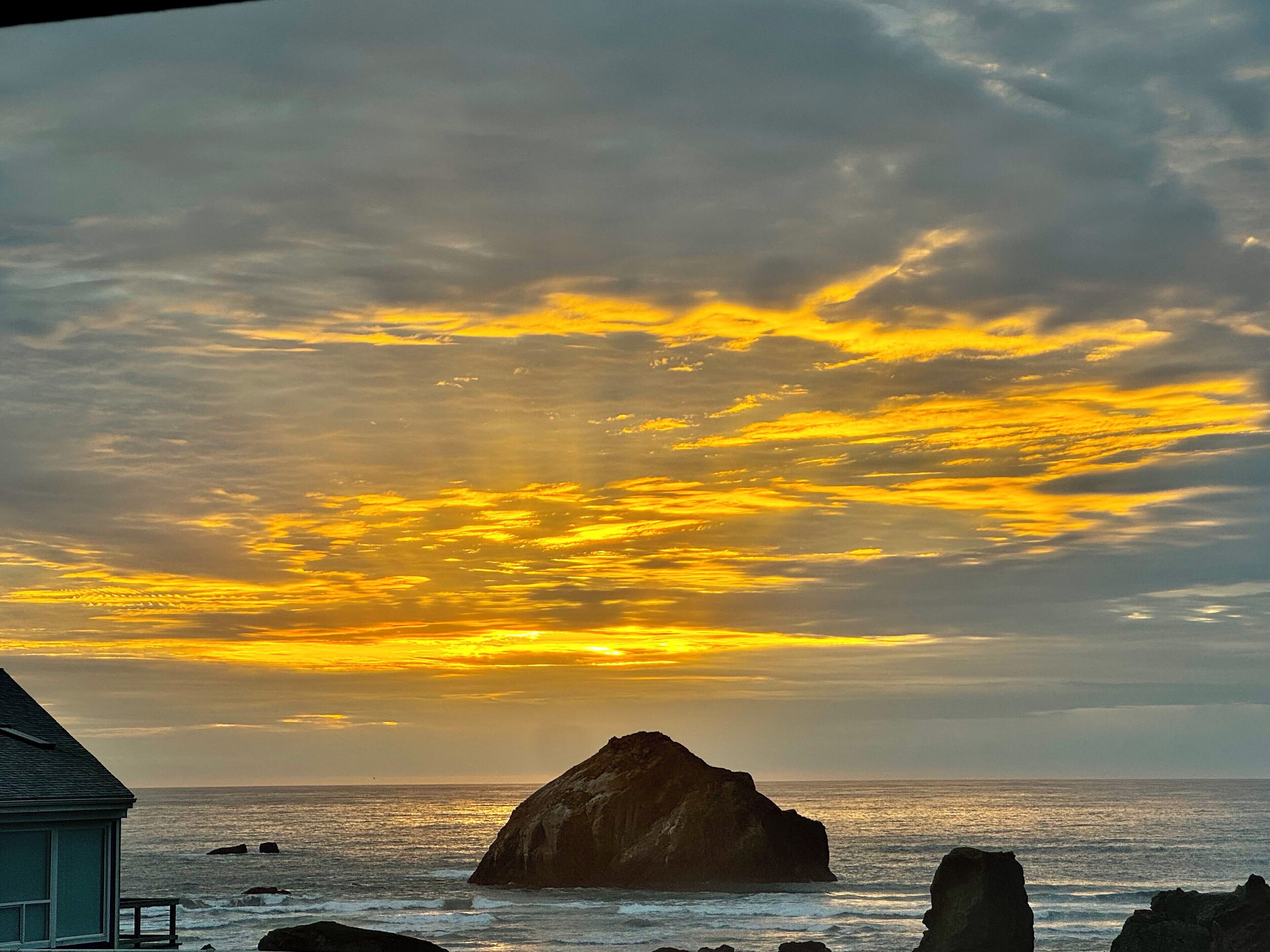 Front of property – evening/night