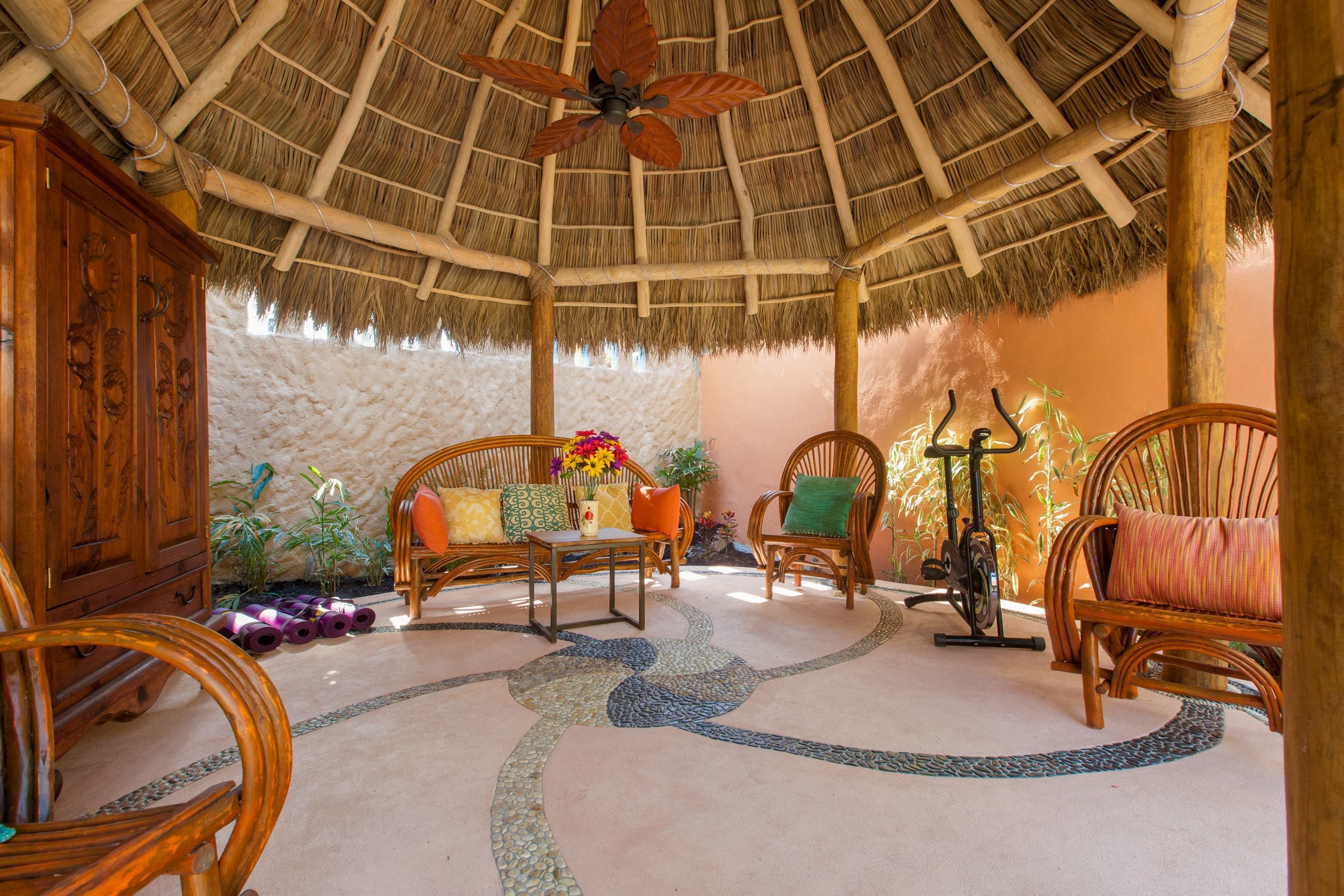 outdoor wedding area