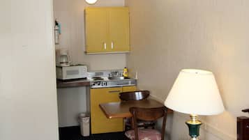 Fridge, microwave, coffee/tea maker