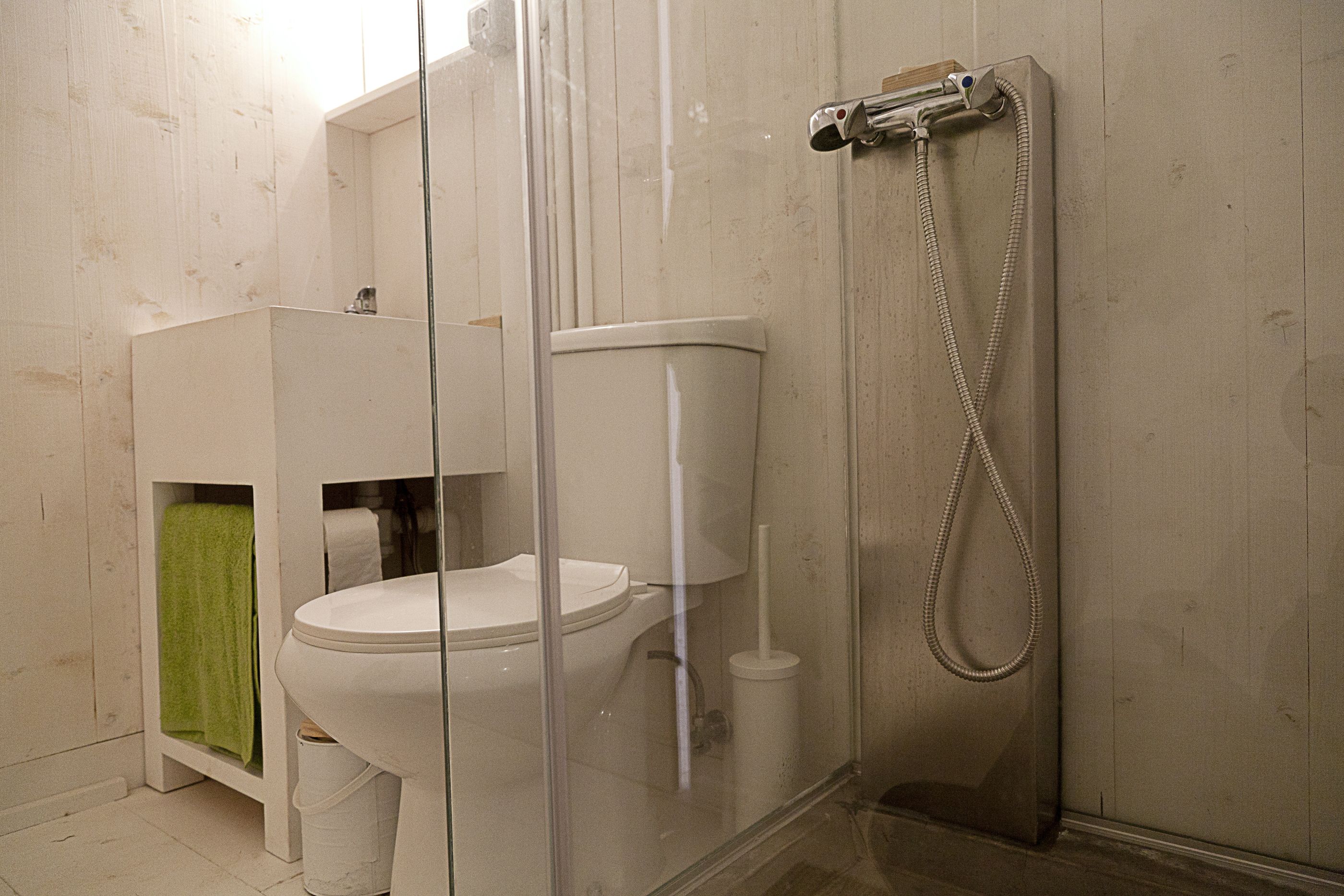 shower, rainfall showerhead, free toiletries, bidet