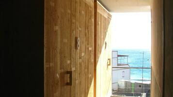 Vue depuis lâhĂ©bergement