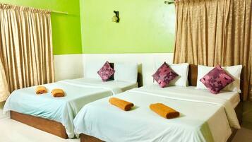 Habitación familiar, 2 habitaciones (with A/C) | Caja de seguridad en la habitación y wifi gratis