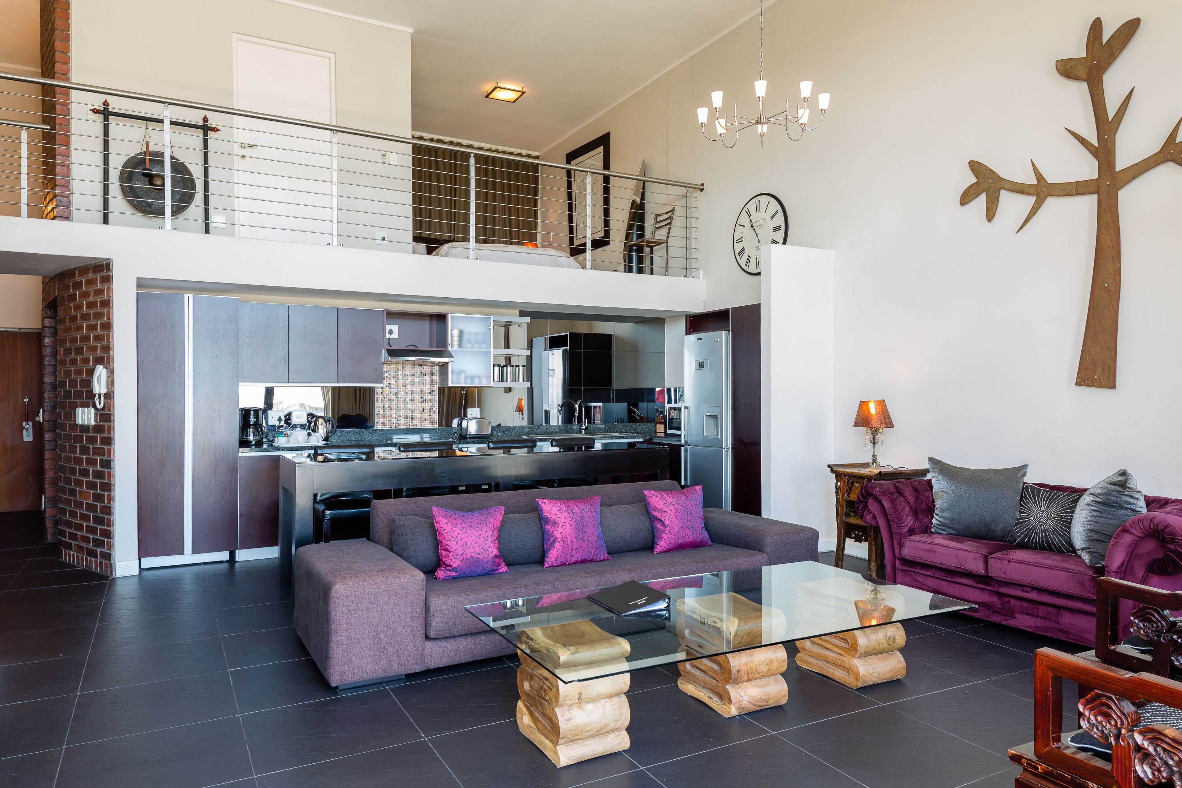 Penthouse, 2 Bedrooms (Rockwell) | Living area | LED TV