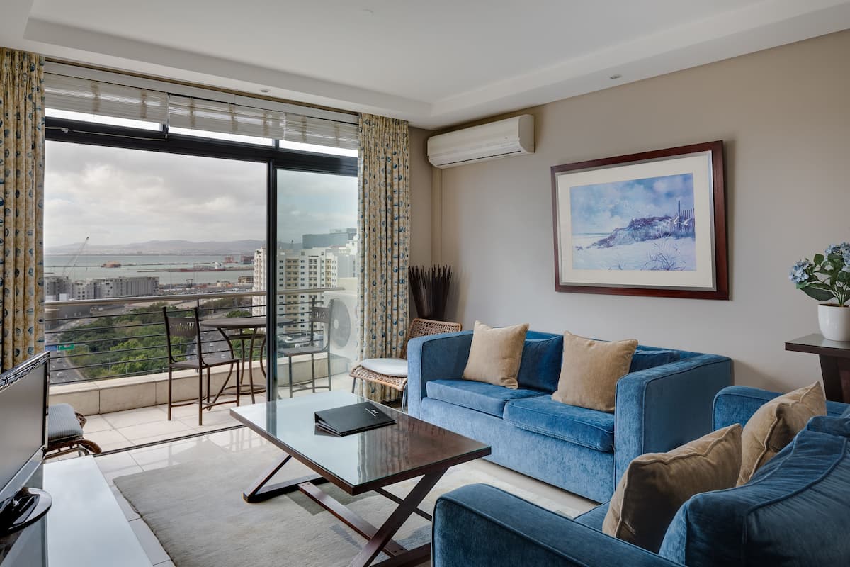 Apartment, 2 Bedrooms (Dockside) | Living area | LED TV
