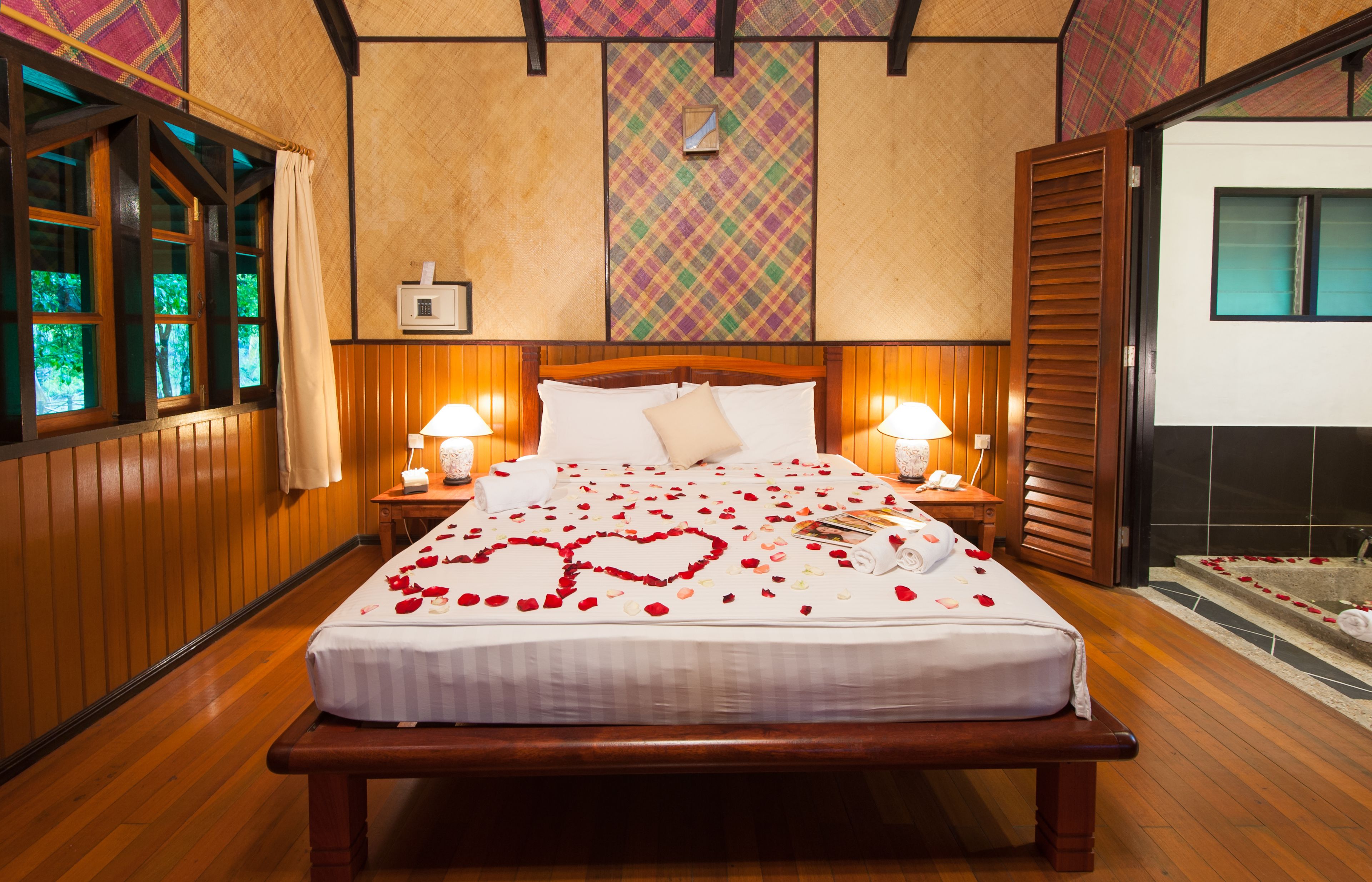 chalet, resort view | in-room safe, desk