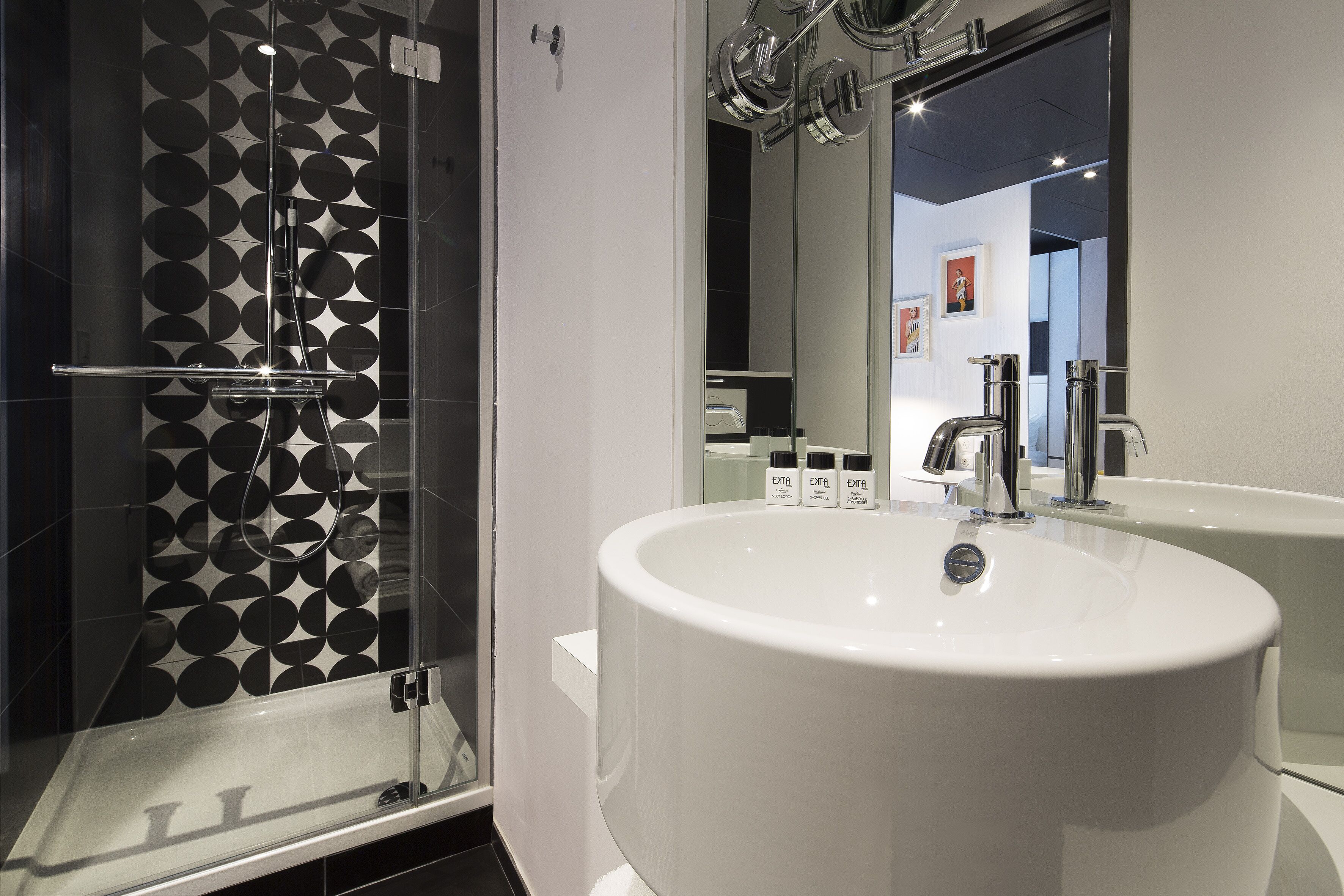 free toiletries, hair dryer, slippers, towels