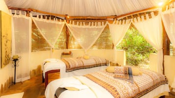 Aromatherapy, hot stone massages, deep-tissue massages, body scrubs