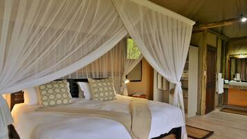 Tienda de campaña familiar | 1 habitación y ropa de cama de alta calidad