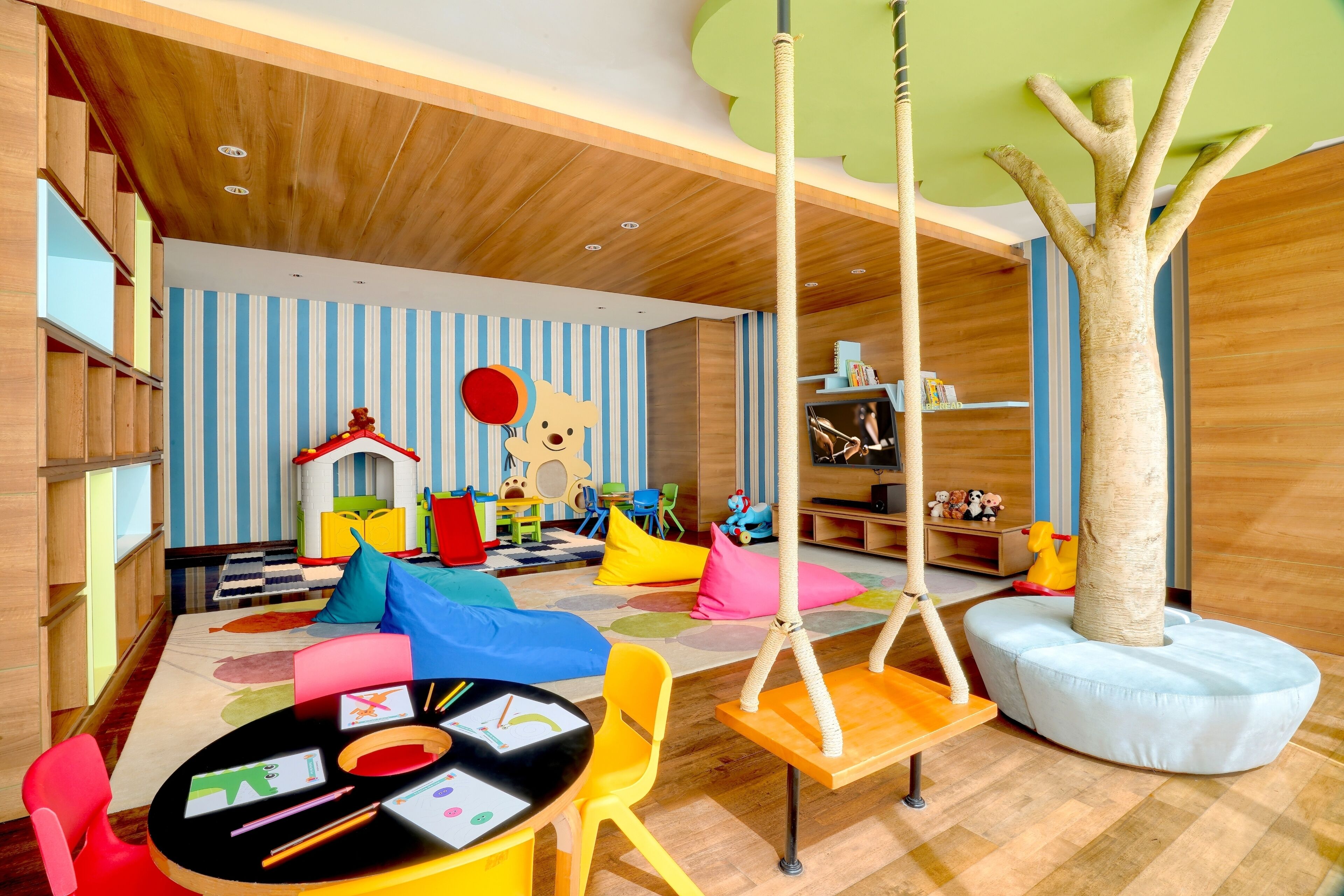 Lasten leikkialue sisätiloissa