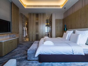 Sängtillbehör av högsta kvalitet, duntäcken och minibar