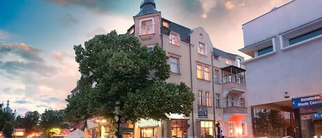 Front of property – evening/night