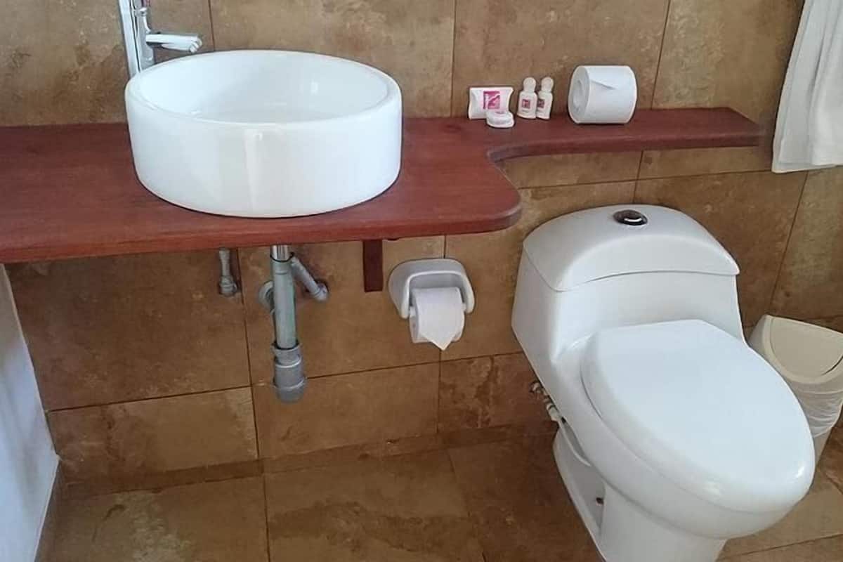 Ducha, secador de pelo, toallas