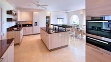 Premium Villa, Private Pool, Ocean View | Private kitchen | Full-size fridge, microwave, stovetop, dishwasher