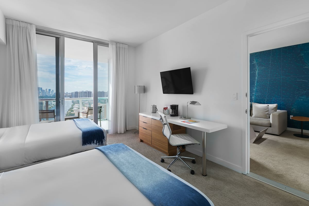 2 Schlafzimmer, Zimmersafe, laptopgeeigneter Arbeitsplatz