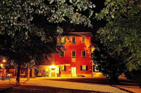 Front of property – evening/night