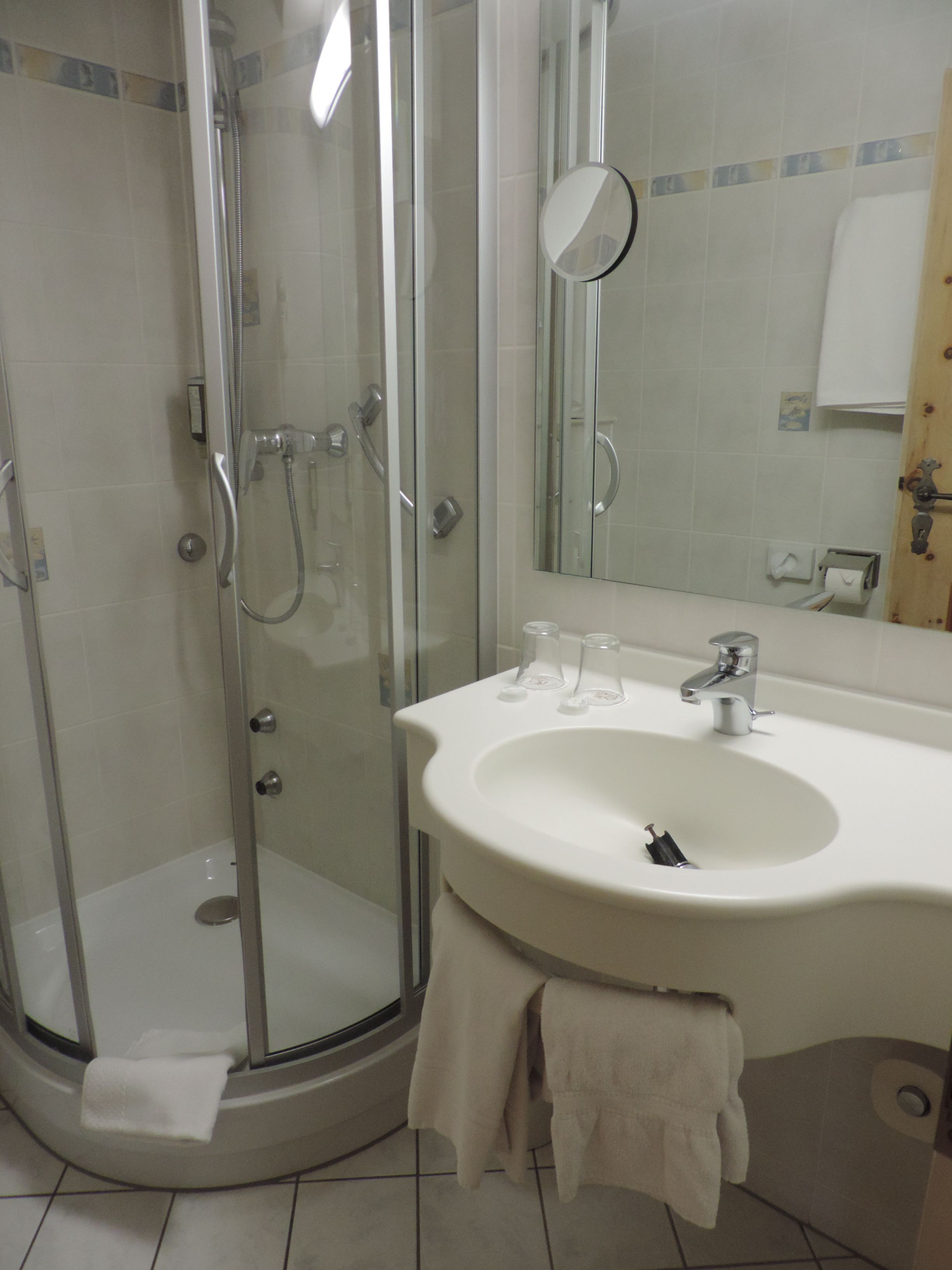 grand double room | bathroom | hair dryer, towels