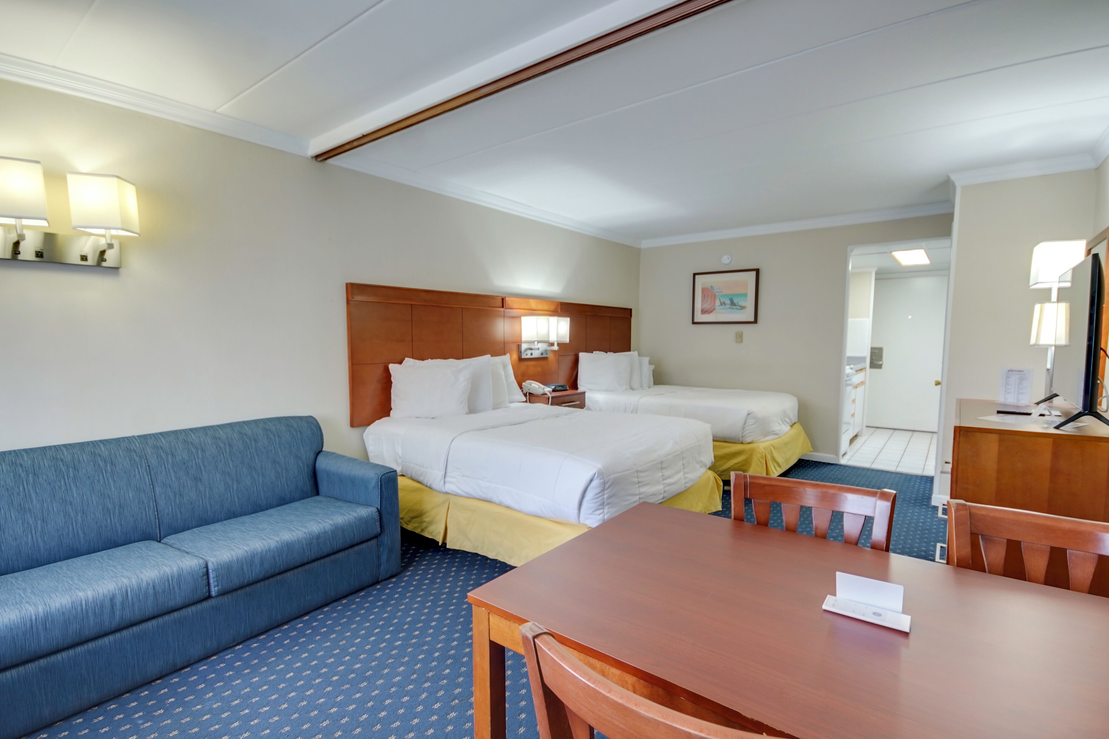 superior room, 2 double beds, kitchen | premium bedding, in-room safe, blackout curtains, iron/ironing board