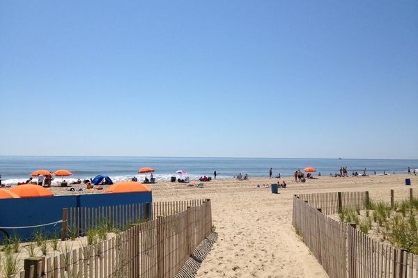 On the beach