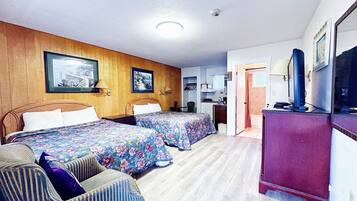 Standard Room, 2 Queen Beds - Pet friendly | Egyptian cotton sheets, premium bedding, individually furnished, desk