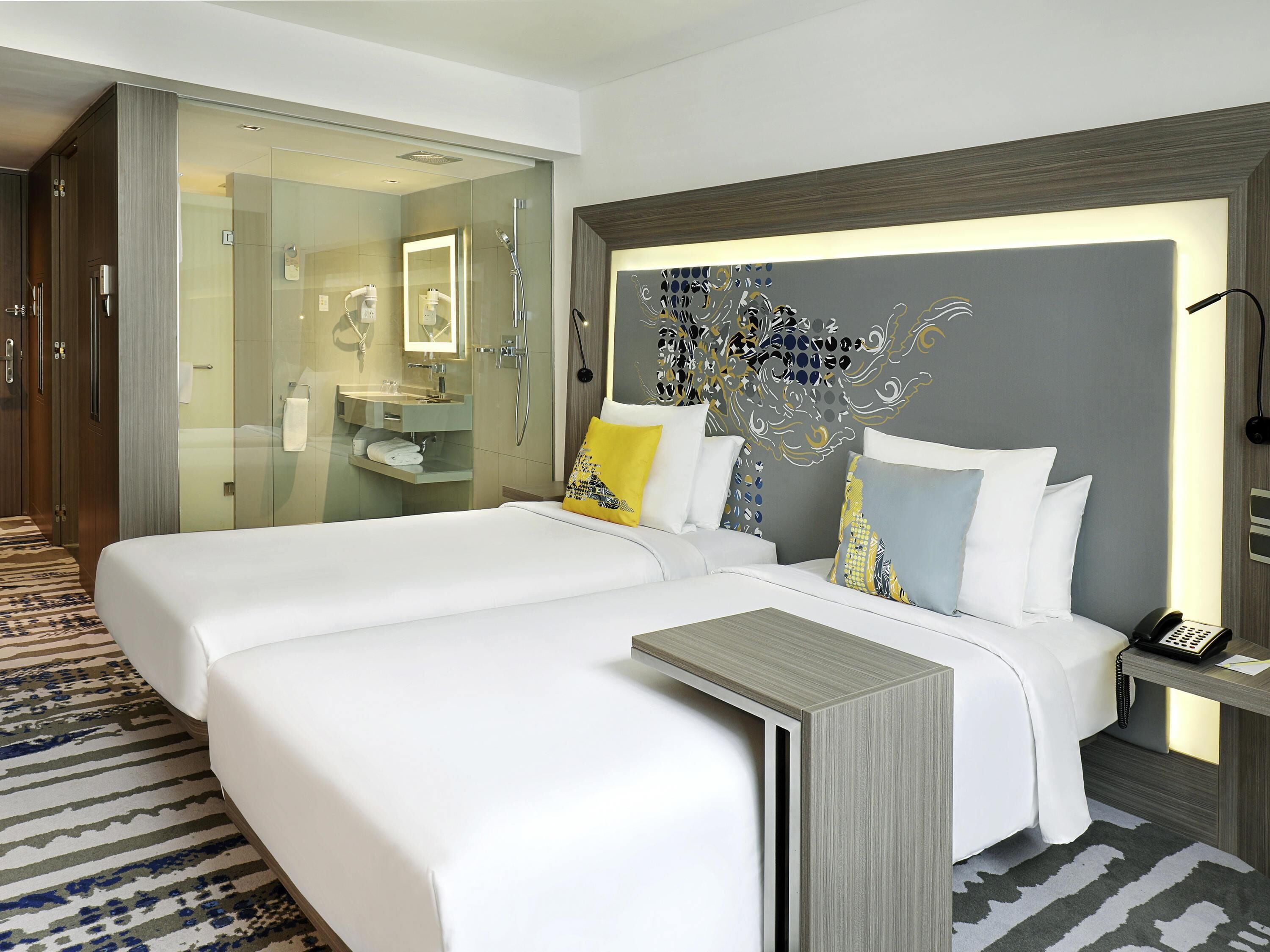 Executive-huone, 2 yhden hengen sänkyä (Free Access to Premiere Lounge) | Minibaari, tallelokero huoneessa, työpöytä