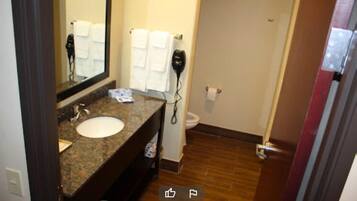 Desk, iron/ironing board, free WiFi, alarm clocks